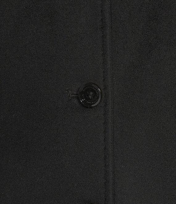 Donna Karan Wool Cashmere Blend Notch Collar Button Front Reefer Coat Product Image