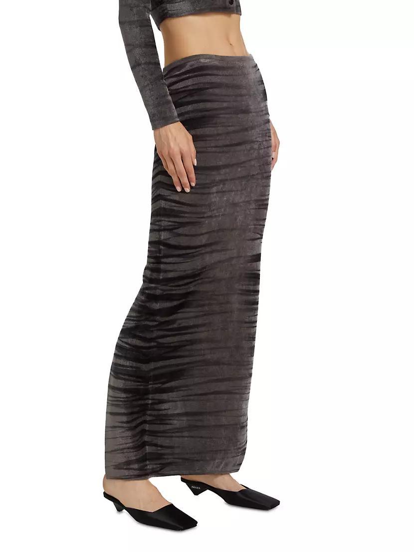 Animal Print Maxi Skirt Product Image