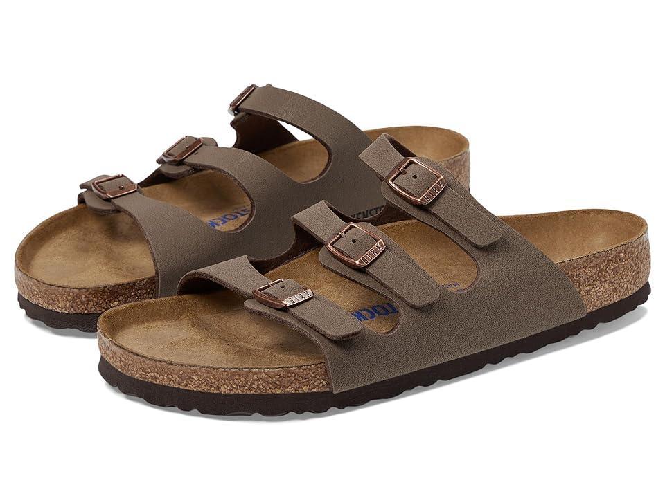 Birkenstock Florida Soft Footbed - Birkibuc (Mocha Birkibuc) Women's Sandals Product Image