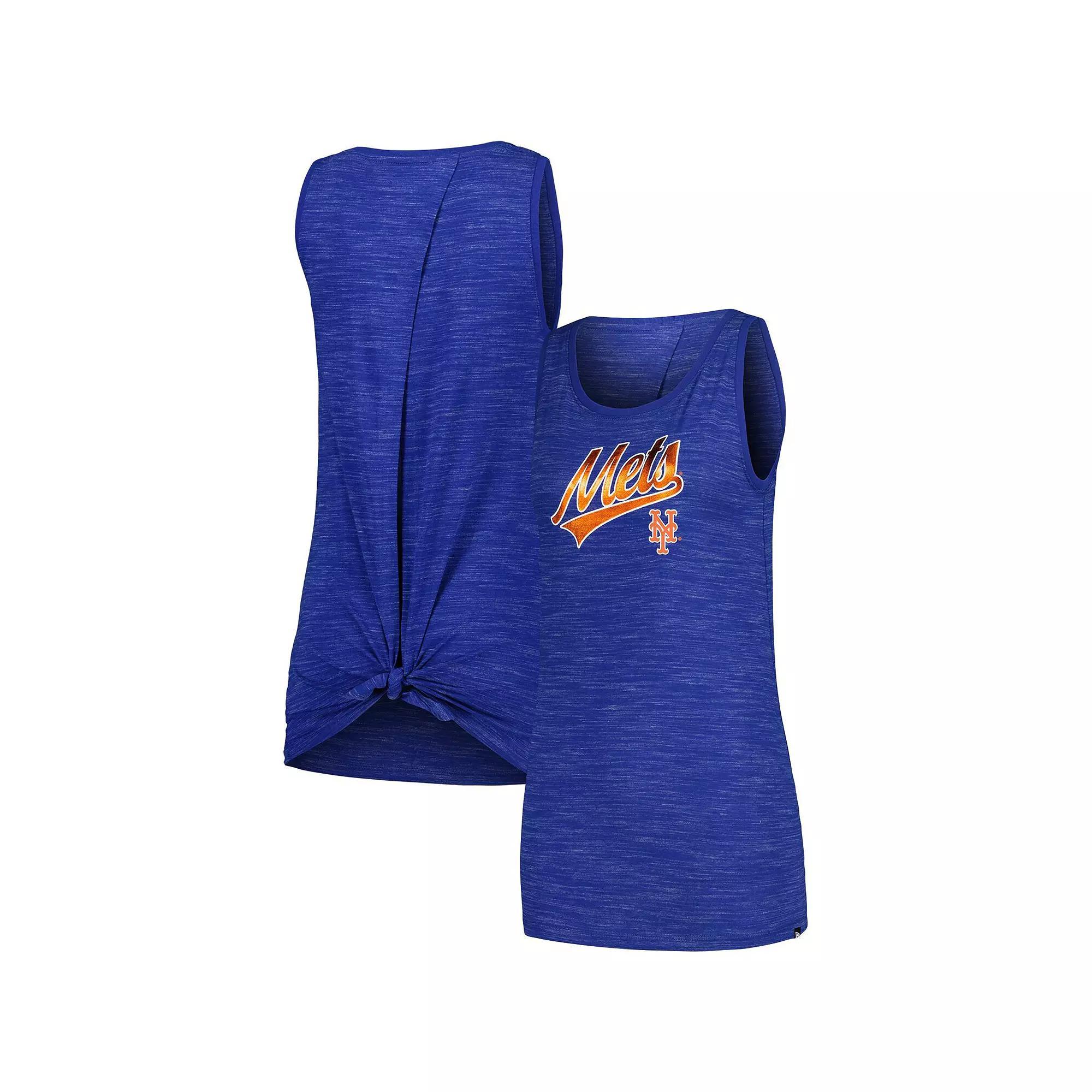 Women's New Era Royal New York Mets Space-Dye Active Tank Top,  Product Image