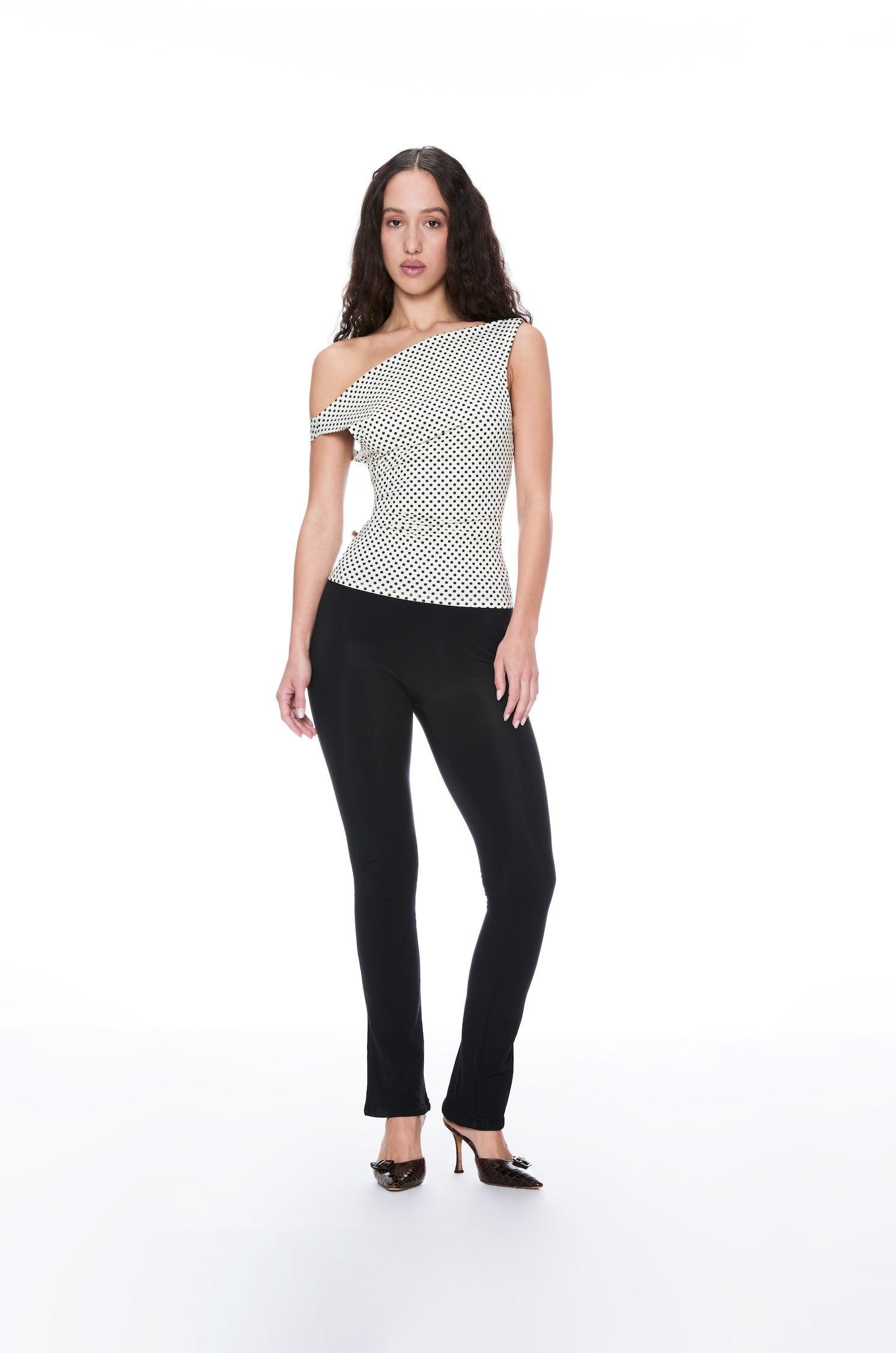 LANI TOP - BUTTER POLKA DOT Product Image