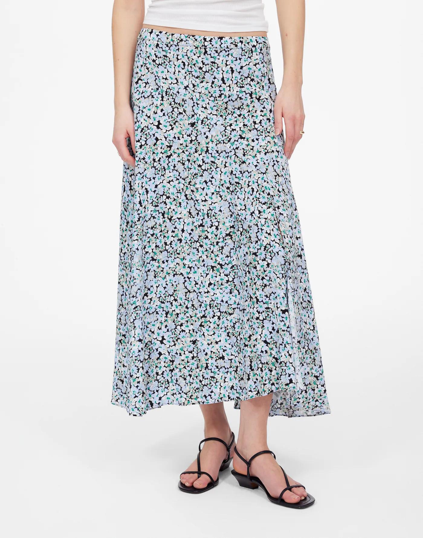 Midi Slip Skirt in Floral Product Image