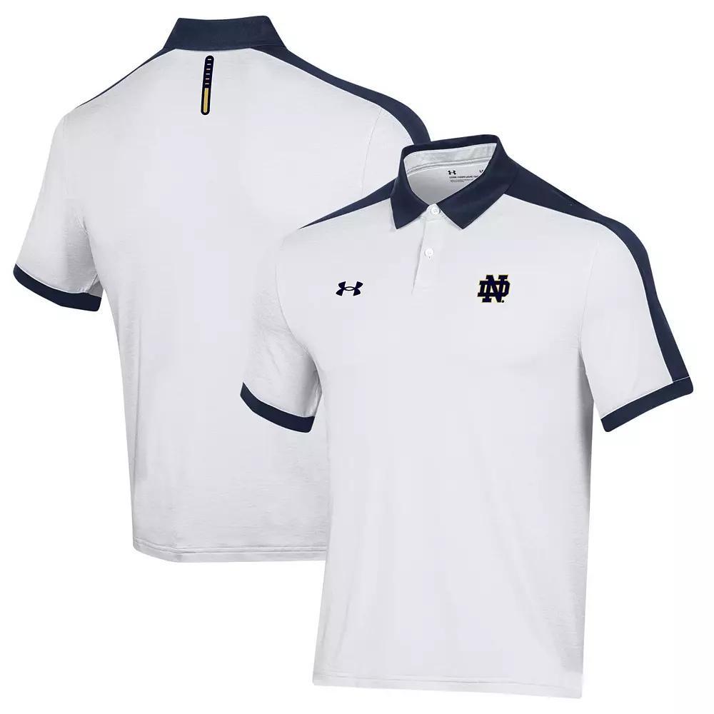 Men's Under Armour White Notre Dame Fighting Irish Trophy Polo, Size: Large Product Image