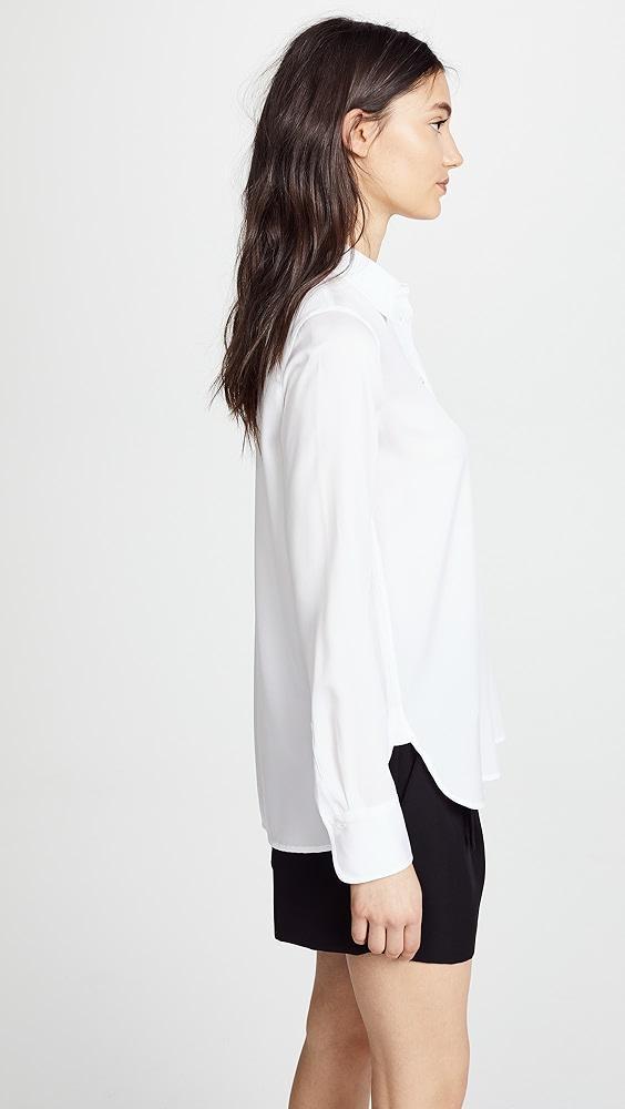 Vince Slim Fitted Blouse | Shopbop Product Image