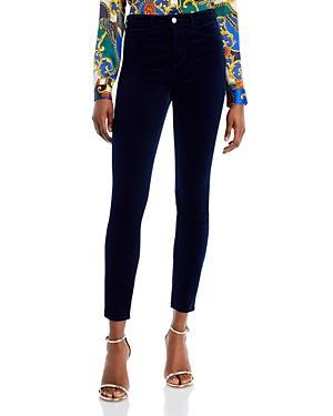 Womens Monique Velvet Ultra High-Rise Skinny Pants Product Image