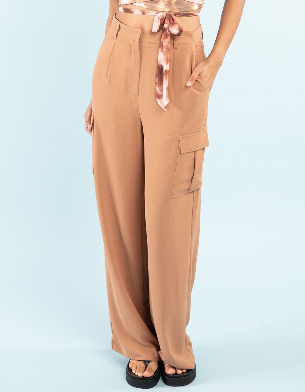 WEST OF MELROSE Womens Cargo Wide Leg Pants Product Image