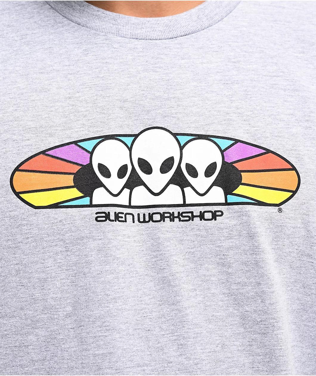 Alien Workshop Spectrum Heather Grey T-Shirt Product Image