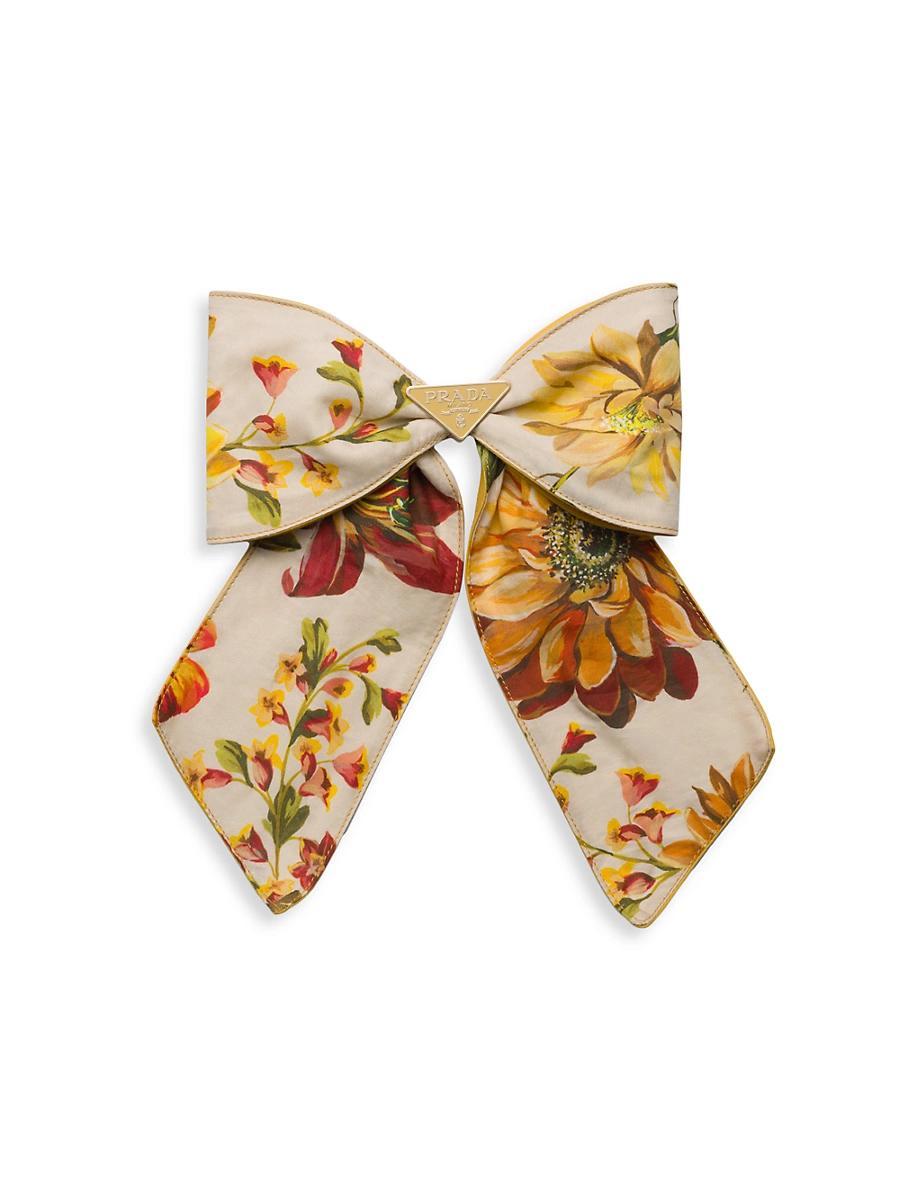 Womens Printed Fabric Hair Clip Product Image