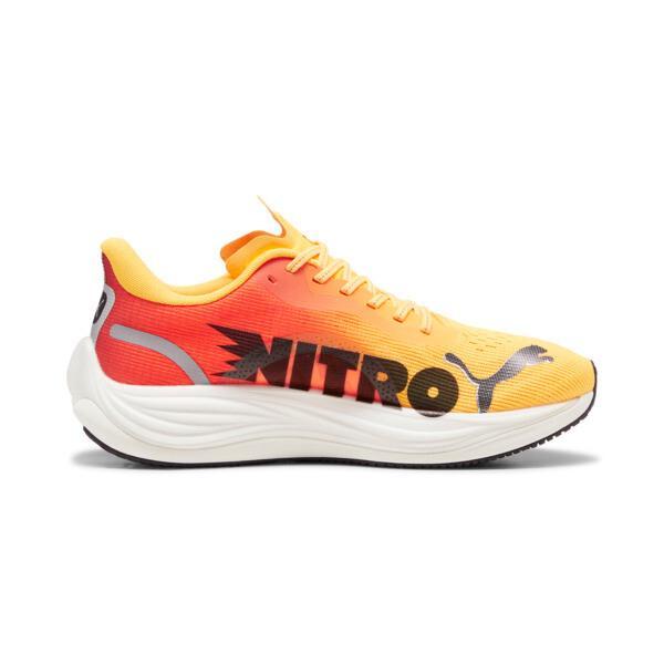 PUMA Velocity NITROâ¢ 3 FADE Men's Running Shoes in Sun Stream/Sunset Glow/White Product Image