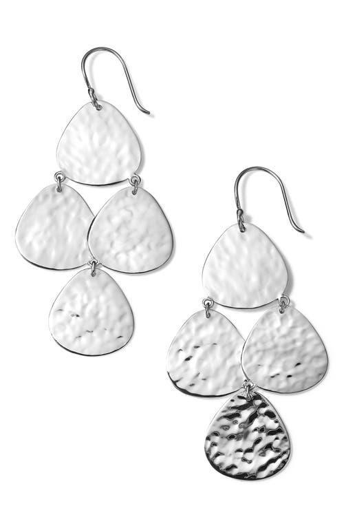 Crinkle Small Nomad Cascade Earrings in Sterling Silver Product Image