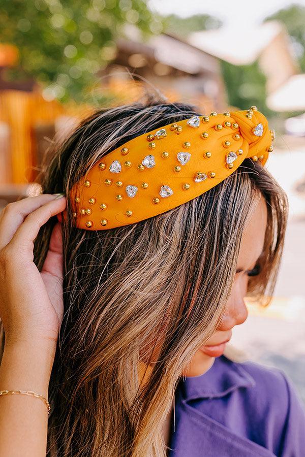 Effortless Radiance Embellished Headband In Honey Product Image