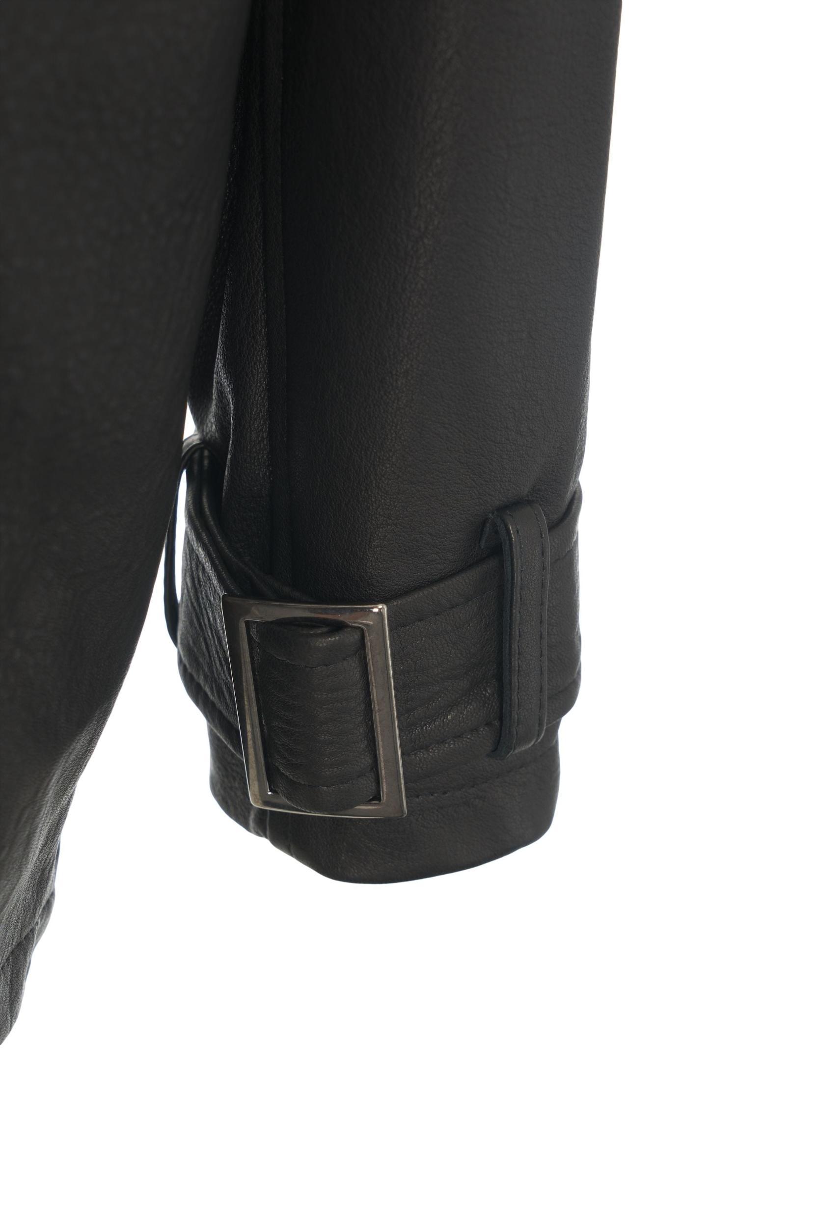 Oversize leather jacket Product Image