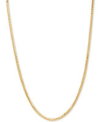 Wheat Link 22 Chain Necklace in 14k Gold Product Image