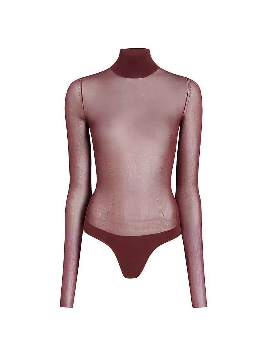 Womens Tallin Sheer Turtleneck Bodysuit Product Image