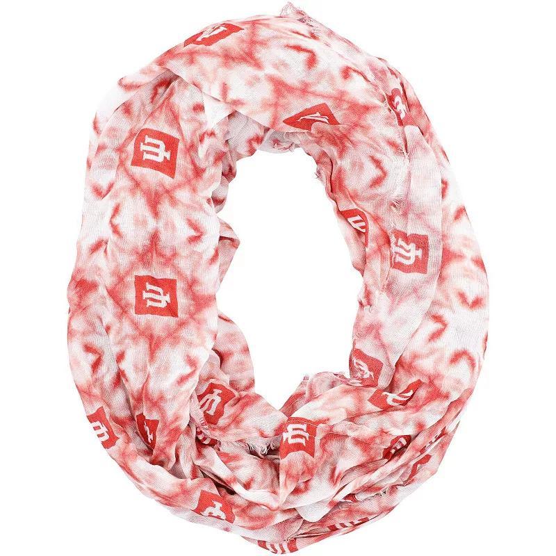 Womens ZooZatz Indiana Hoosiers Tie-Dye Infinity Scarf Product Image