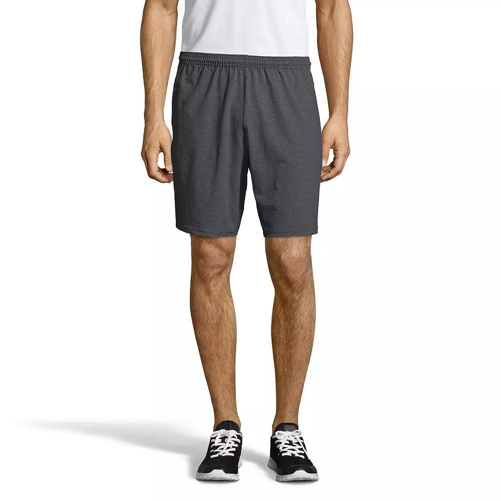Men's Hanes® ComfortSoft Jersey Pocket Shorts,  Product Image