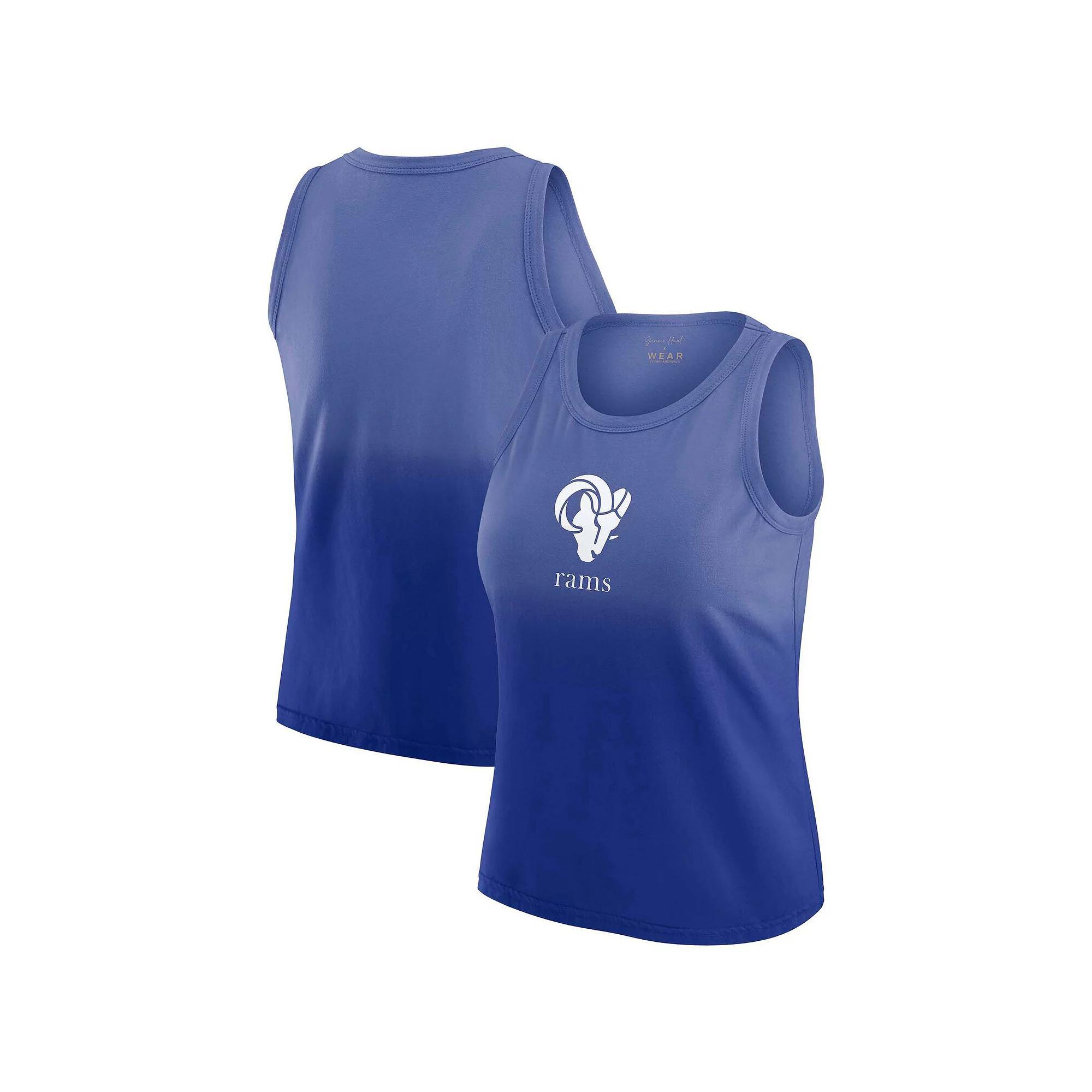 Women's WEAR by Erin Andrews x Gracie Hunt Navy Chicago Bears Ombre Tank Top,  Product Image