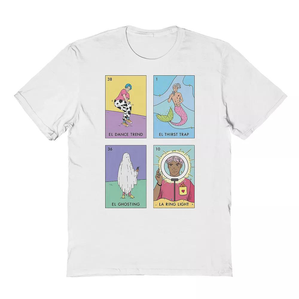 Men's El Salty Grid Graphic Tee, Size: XL, White Product Image