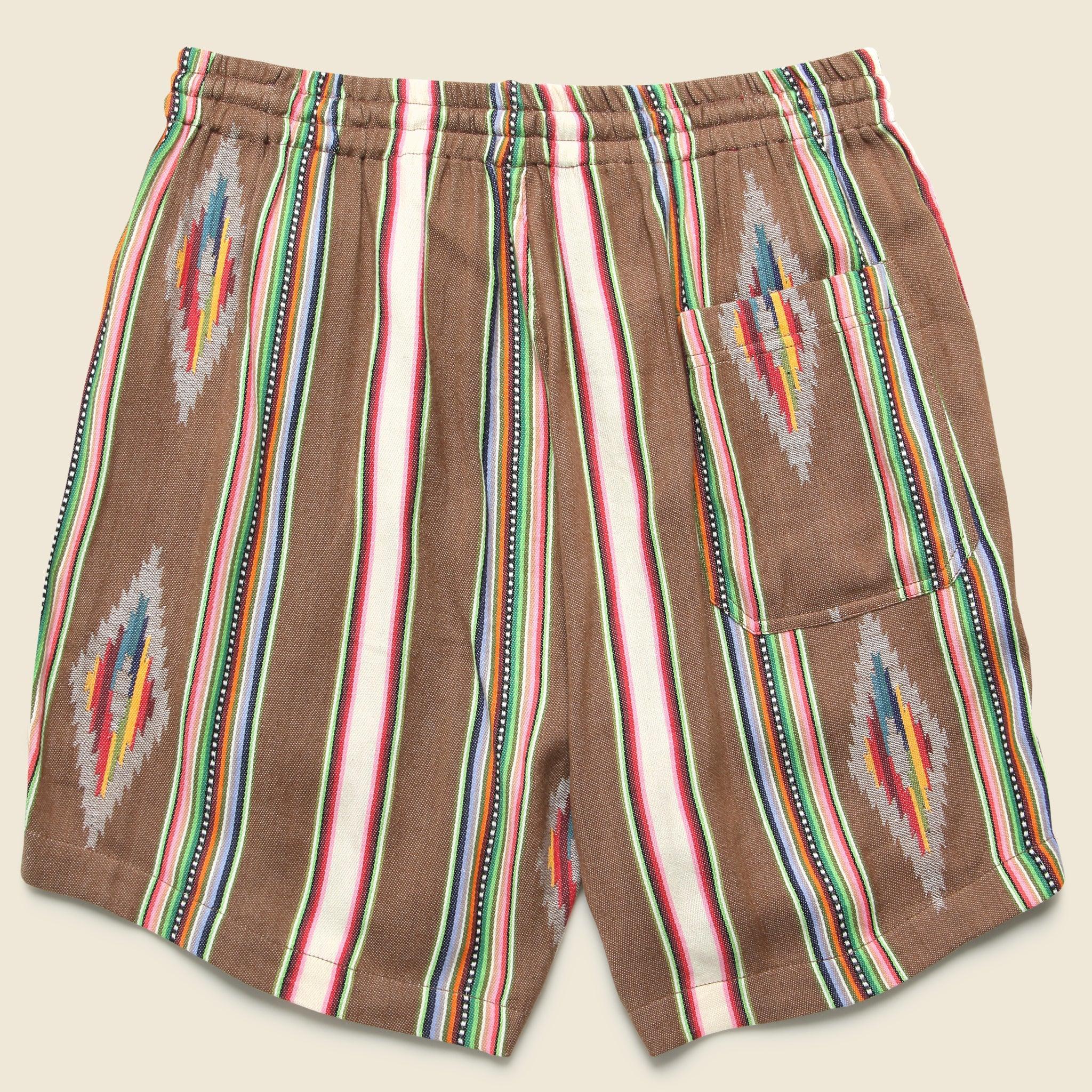 5.5" Handwoven Blanket Stripe Shorts - Nutshell Product Image