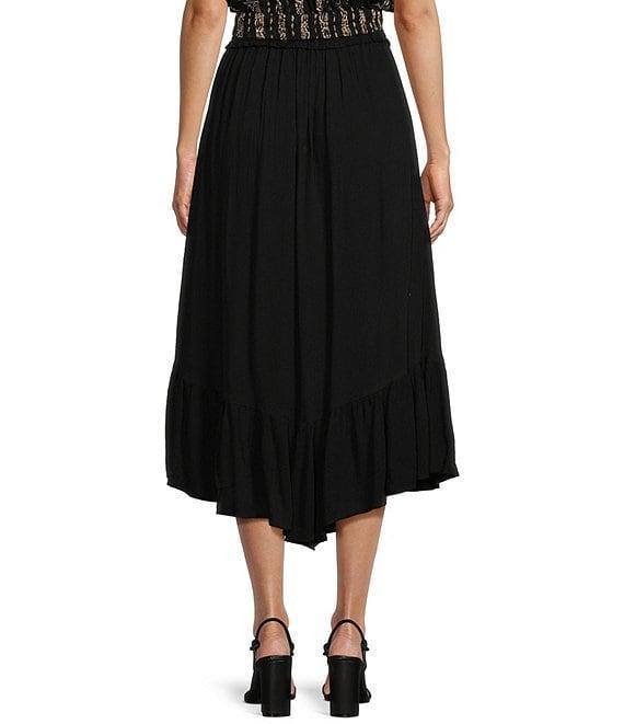 Angie Coordinating Ruffle High-Low Hem Maxi Skirt Product Image