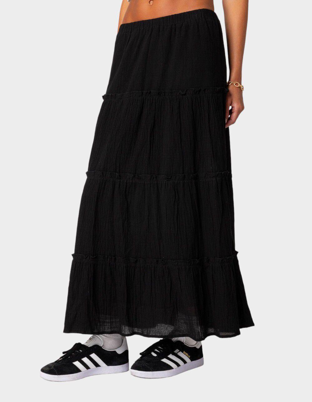 EDIKTED Charlotte Tiered Maxi Skirt Product Image