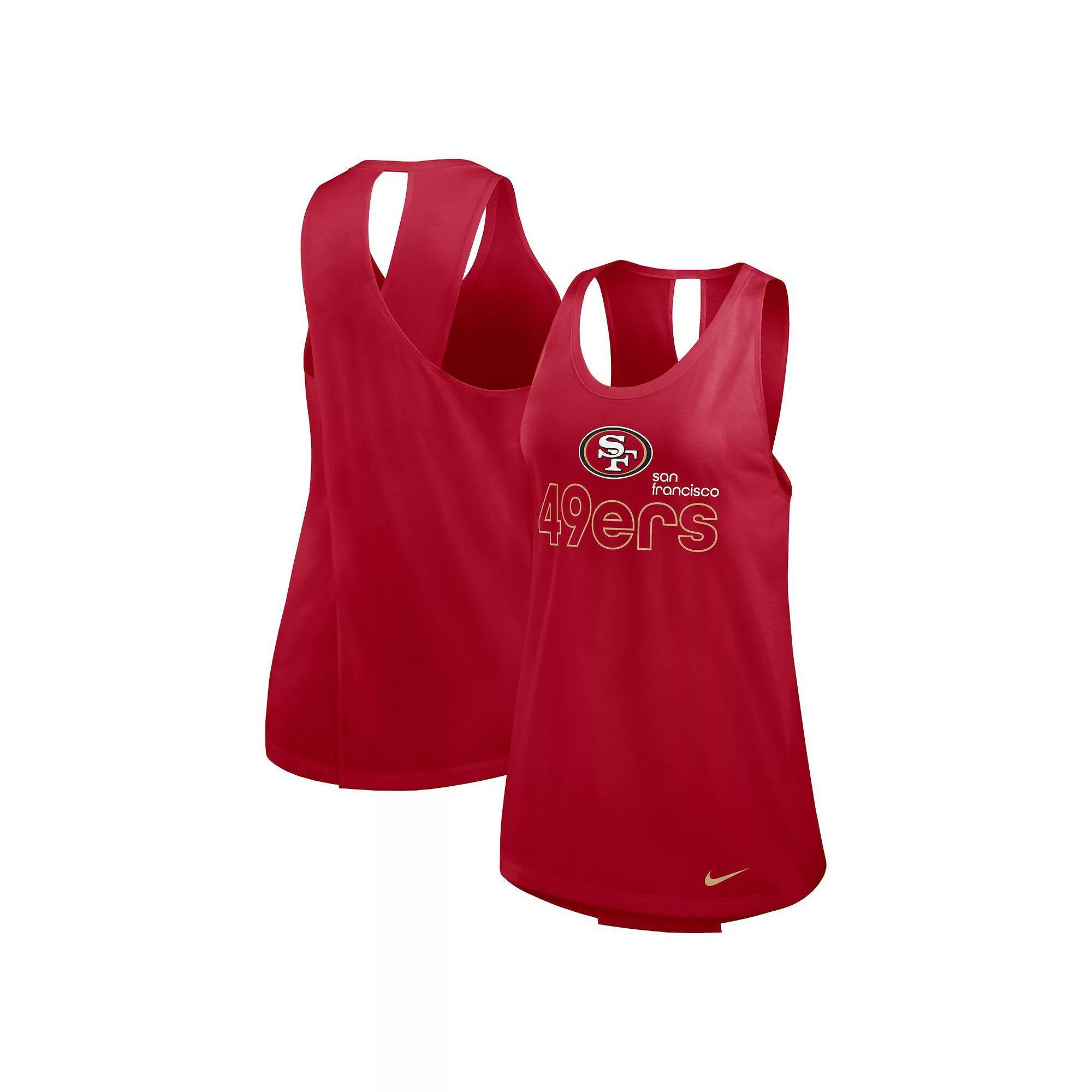 Women's Nike Scarlet San Francisco 49ers Performance Tank Top,  Product Image