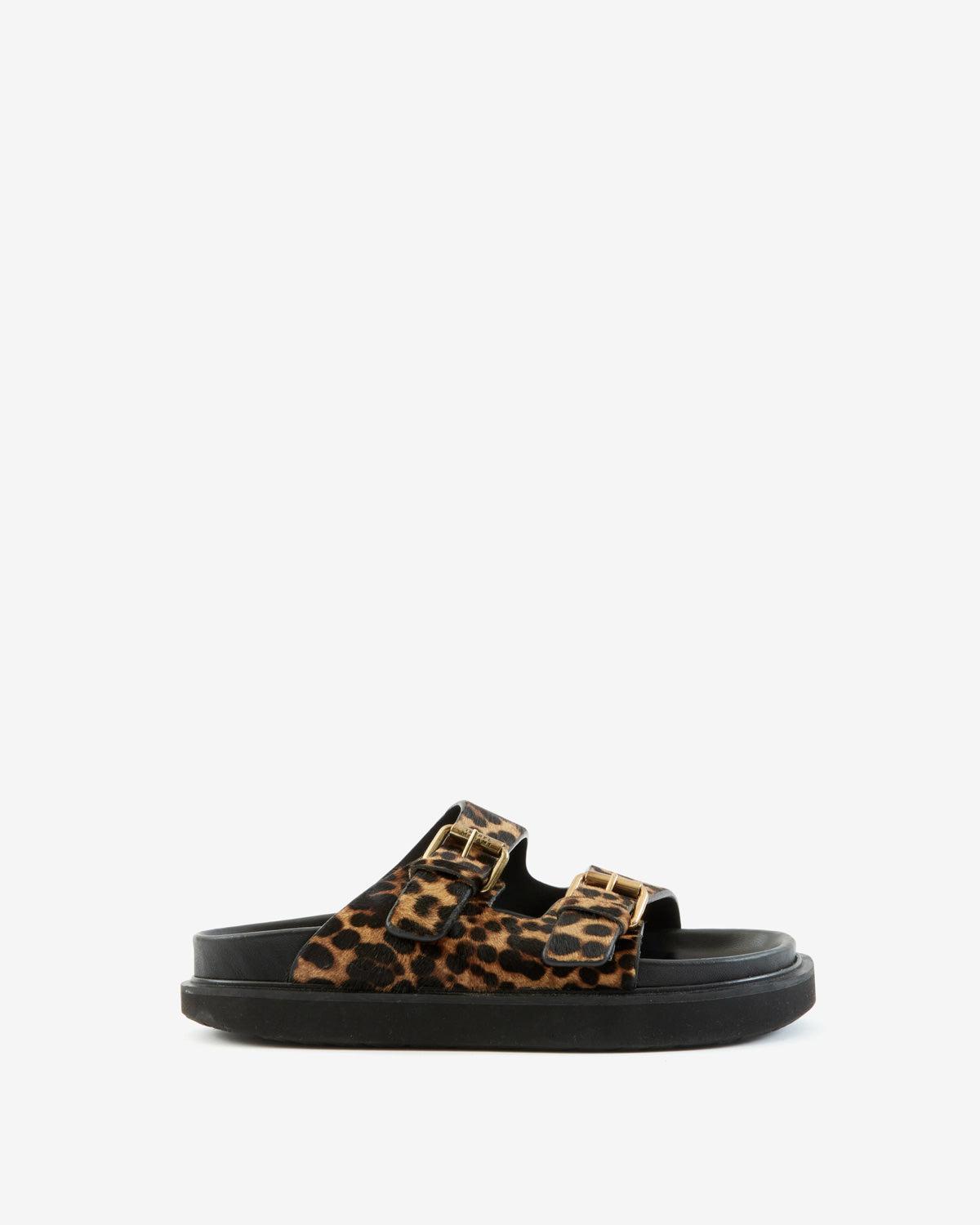 ISABEL MARANT Lennya Sandals In Leopard Product Image