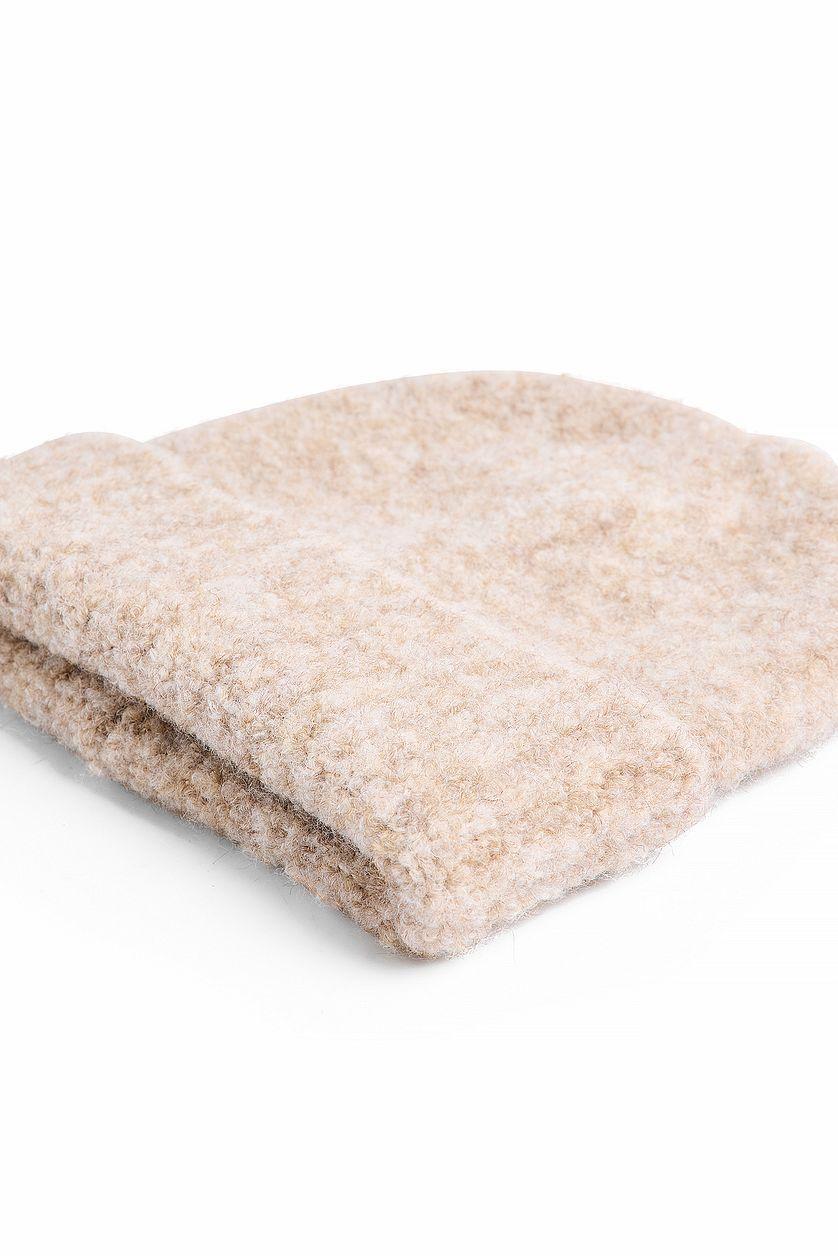 Knitted Bouclé Look Beanie Product Image