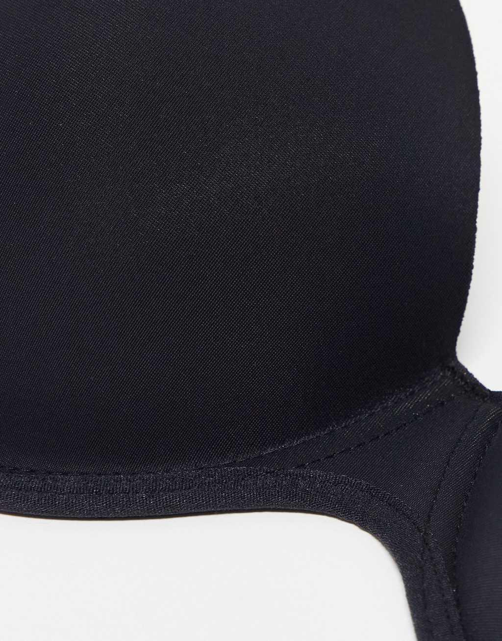 ASOS DESIGN molded strapless backless bra with stick on wing in black Product Image