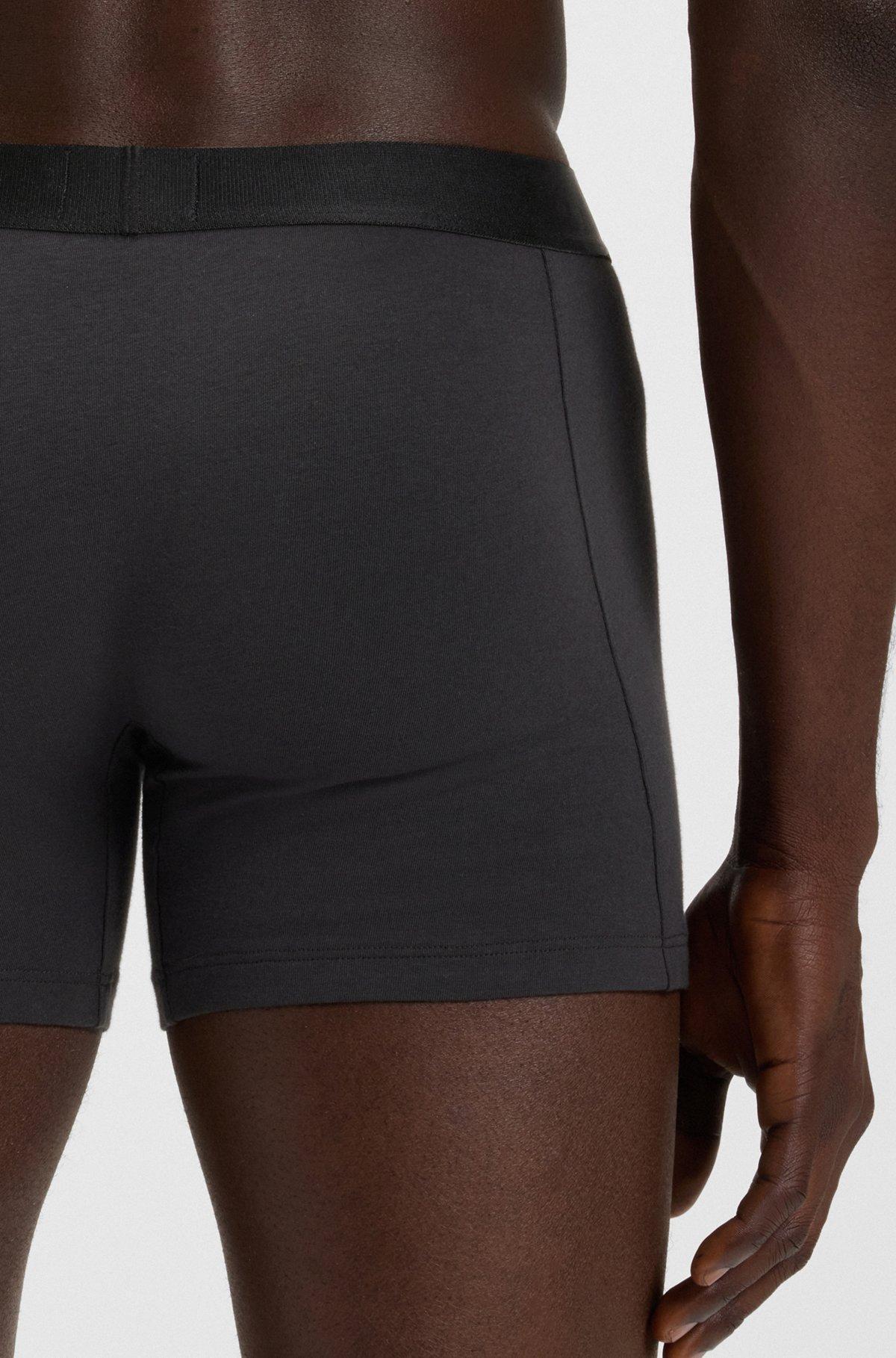 Three-pack of boxer briefs in stretch cotton Product Image