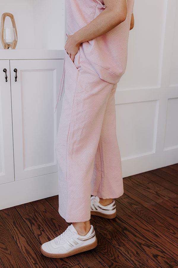 Lattes First High Waist Trousers in Light Pink Product Image