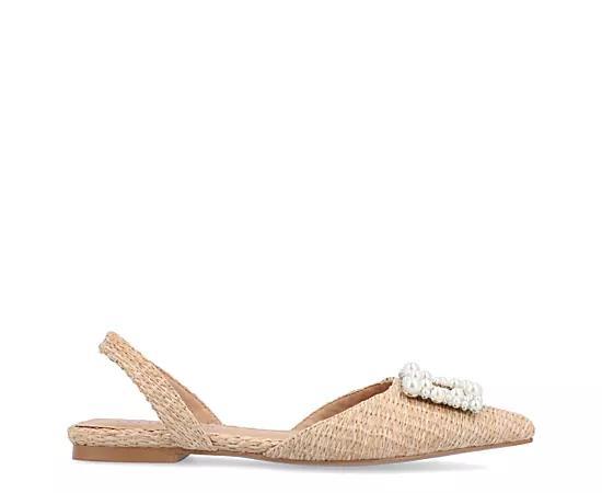 Journee Hannae Women's Flats, Size: 8.5, Beige Product Image