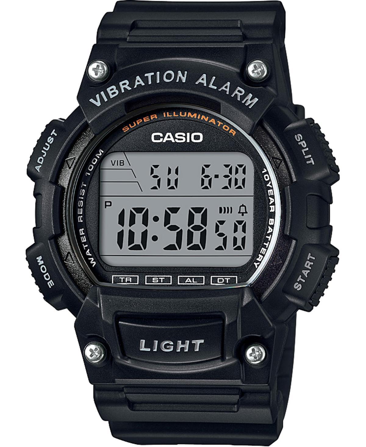 Casio Vibration Alarm Mens Digital Sport Watch, Black Product Image