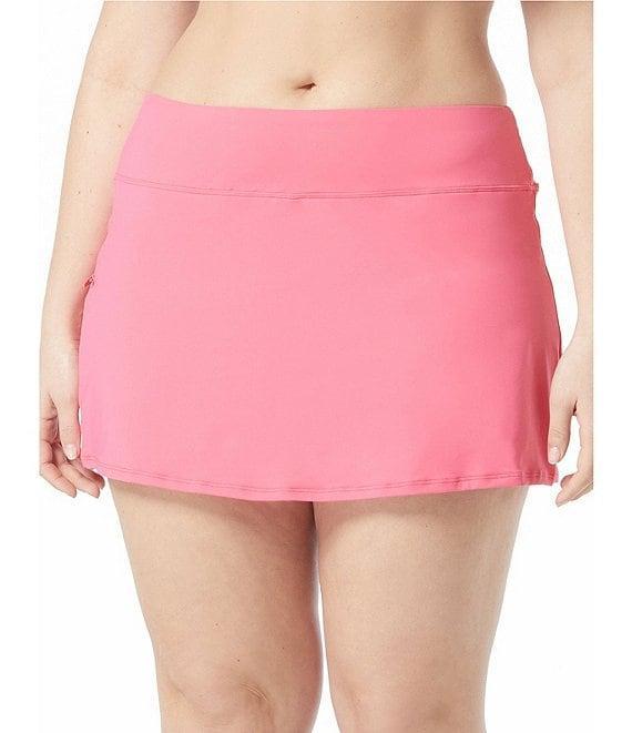 Beach House Plus Size Paloma Beach Solids Emma Swim Skort Product Image