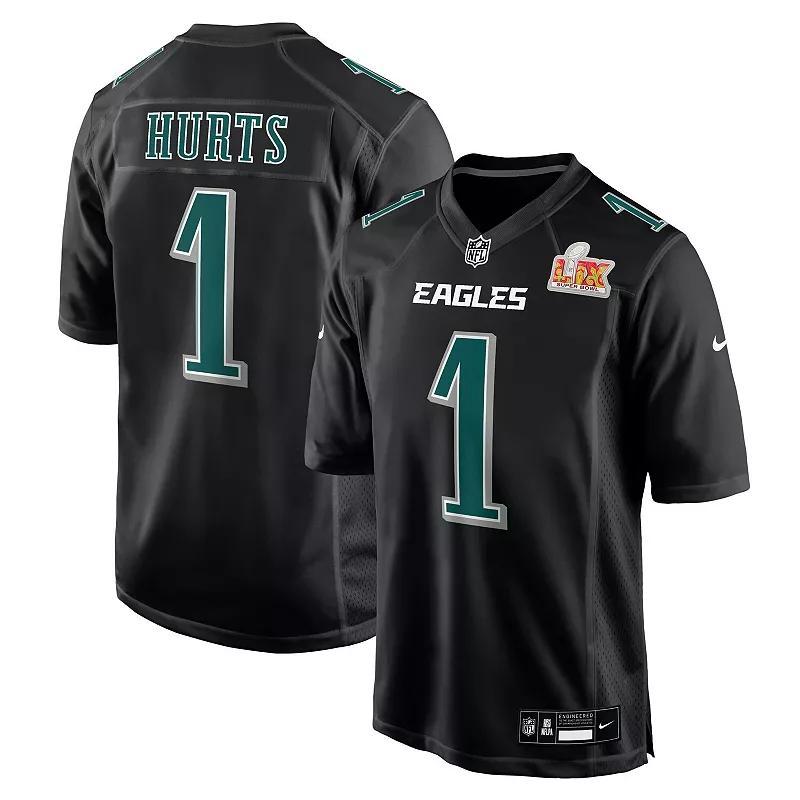 Men's Nike A.J. Brown Carbon Black Philadelphia Eagles Super Bowl LIX Fashion Game Player Jersey, Size: Medium Product Image