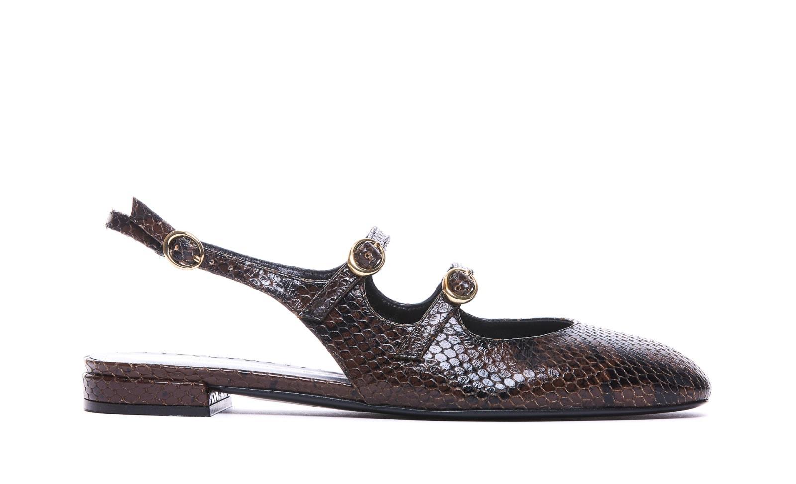 Flat Shoes In Marrón Product Image