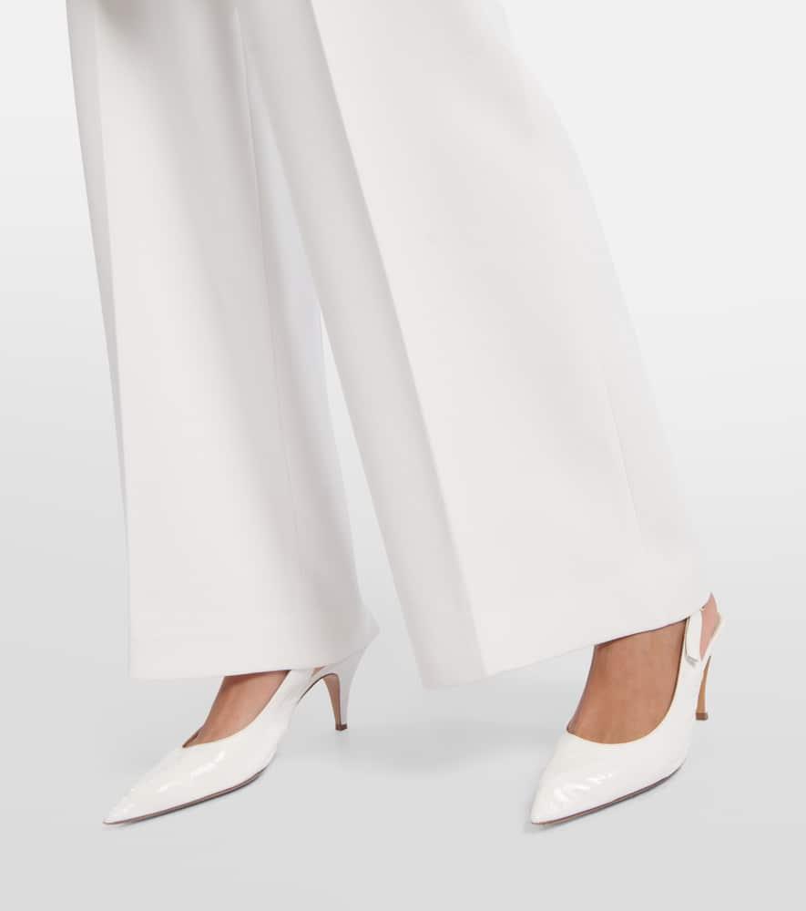 KHAITE River Leather Pumps In White Product Image