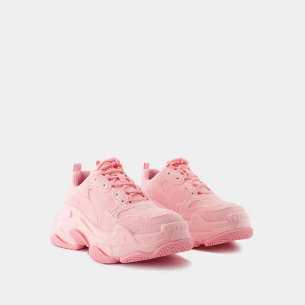 BALENCIAGA Triple S Low-top Sneakers In Pink Product Image