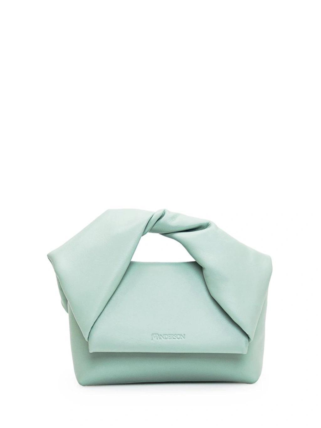 JW ANDERSON Small Twister Tote Bag In Green Product Image