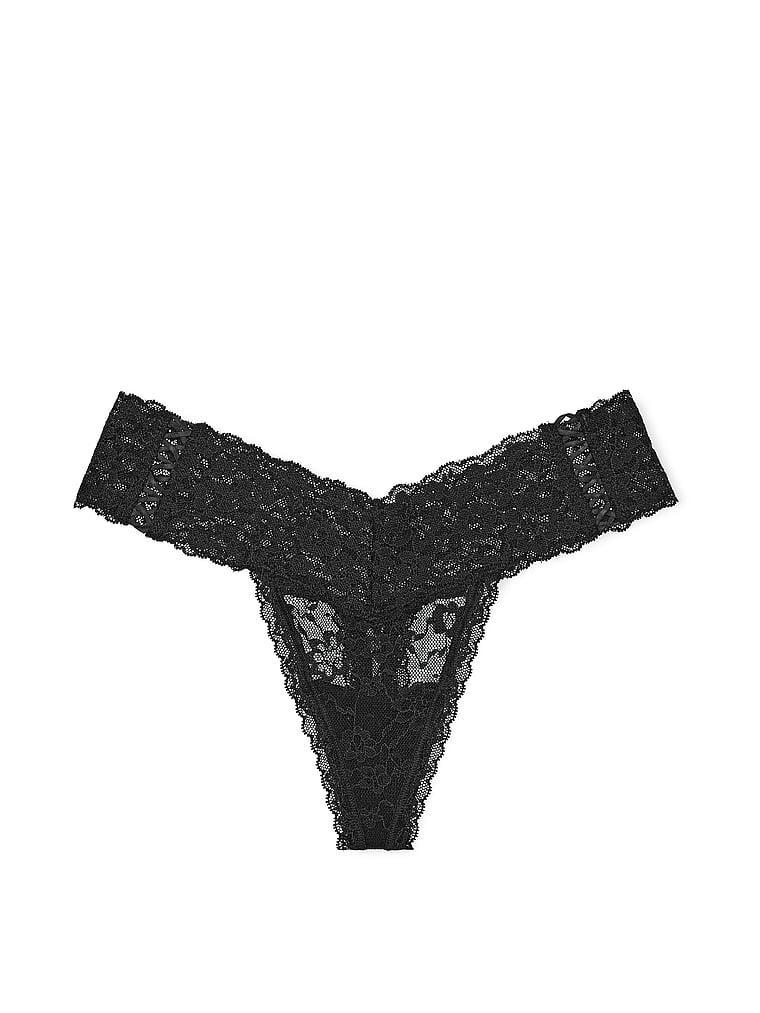 Lace-Up Lace Thong Panty Product Image