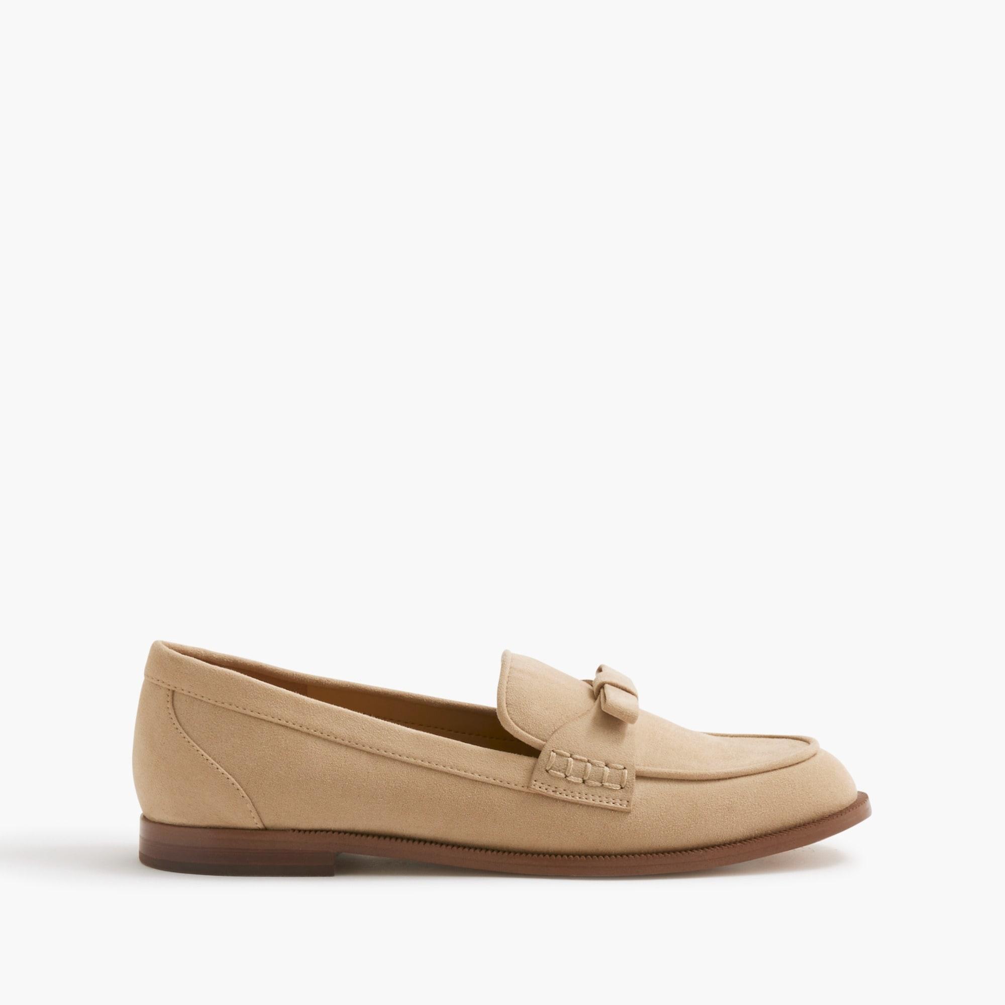 Sueded bow loafers Product Image