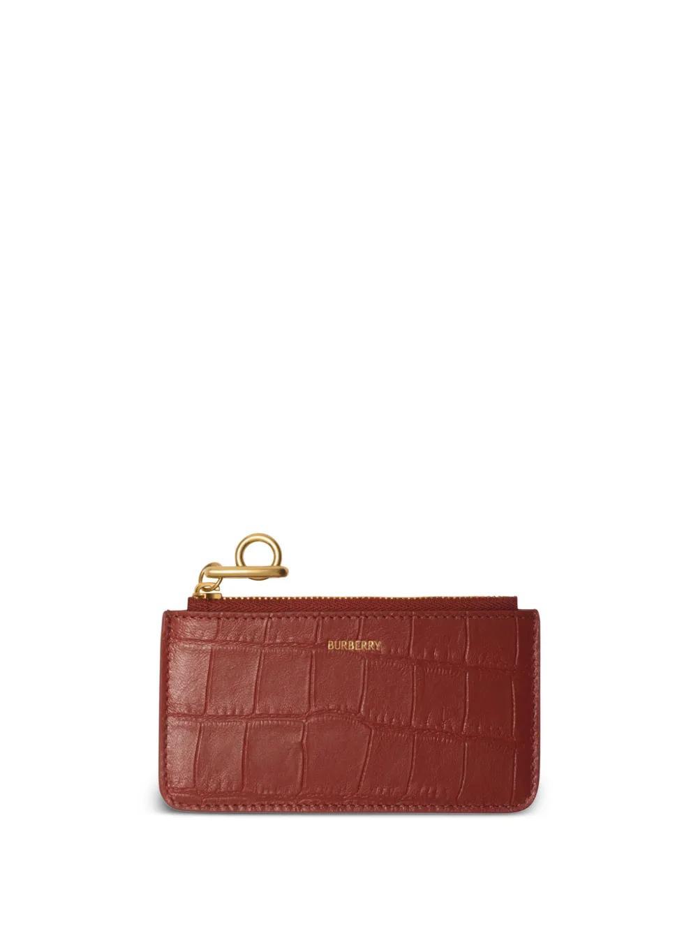 BURBERRY Rocking Horse Zip-up Wallet In Brown Product Image