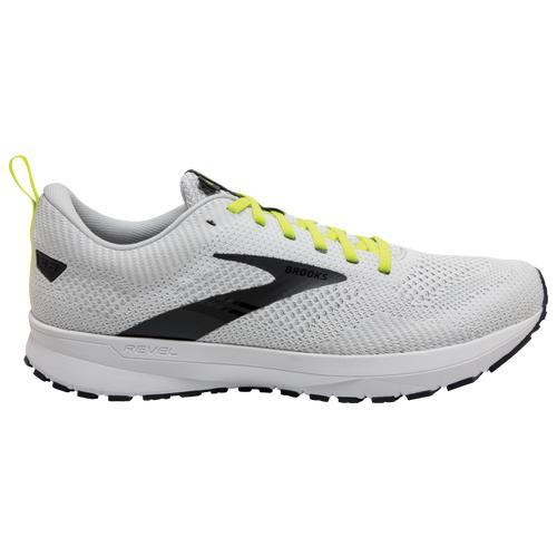 Brooks Mens Brooks Revel 5 - Mens Running Shoes White/Oyster/India Ink Product Image