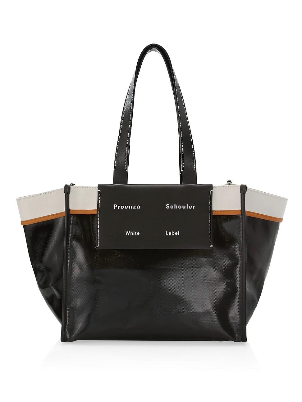 Proenza Schouler White Label Morris Large Coated Canvas Tote Product Image