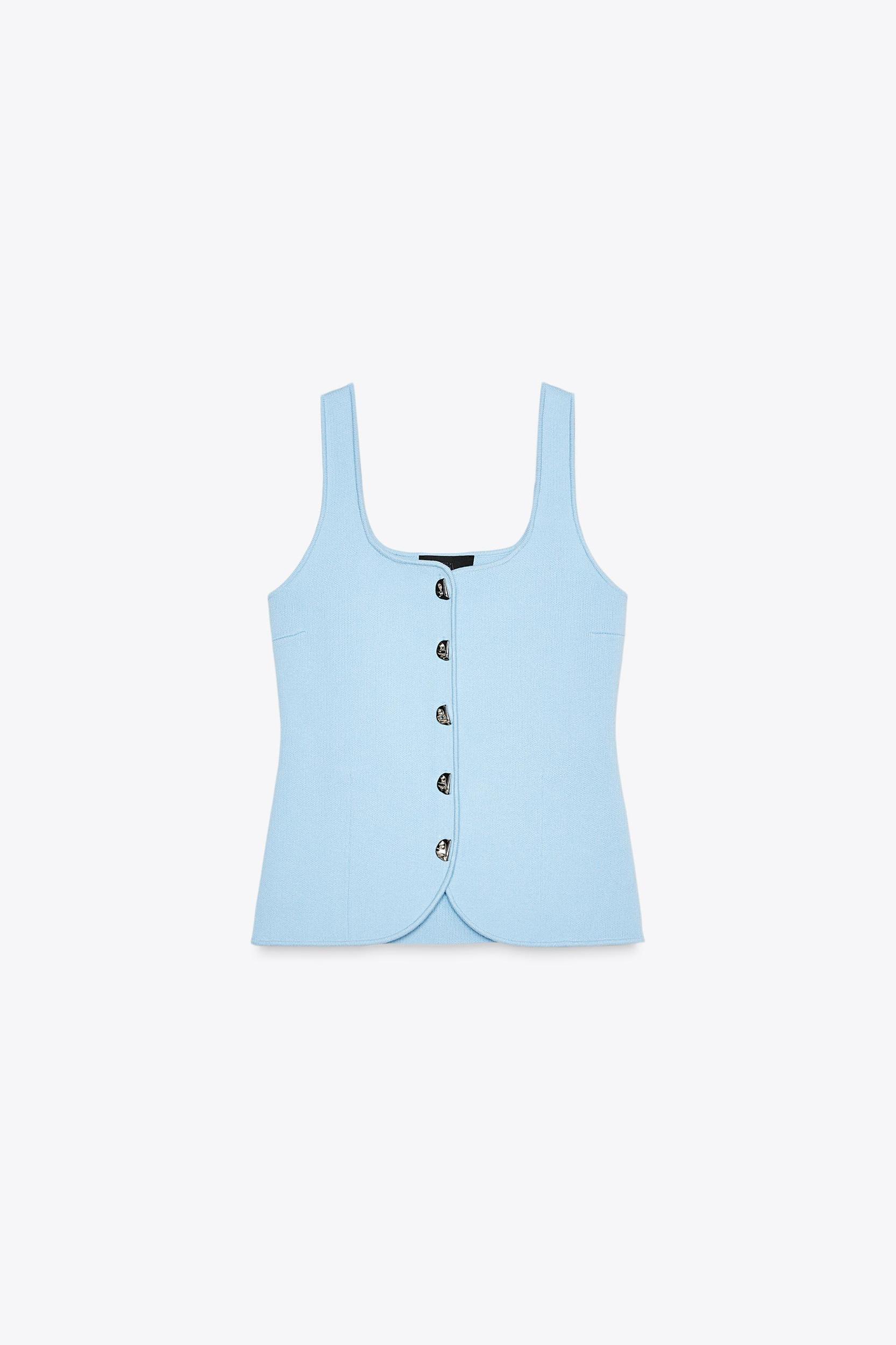 PLAIN KNIT CORSET TOP Product Image