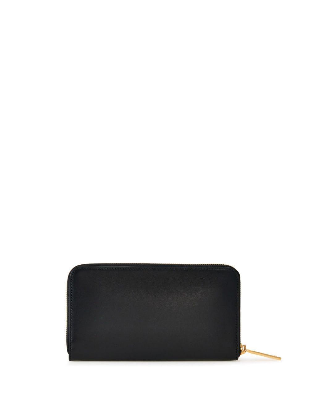 FERRAGAMO Gancini Leather Wallet In Black Product Image