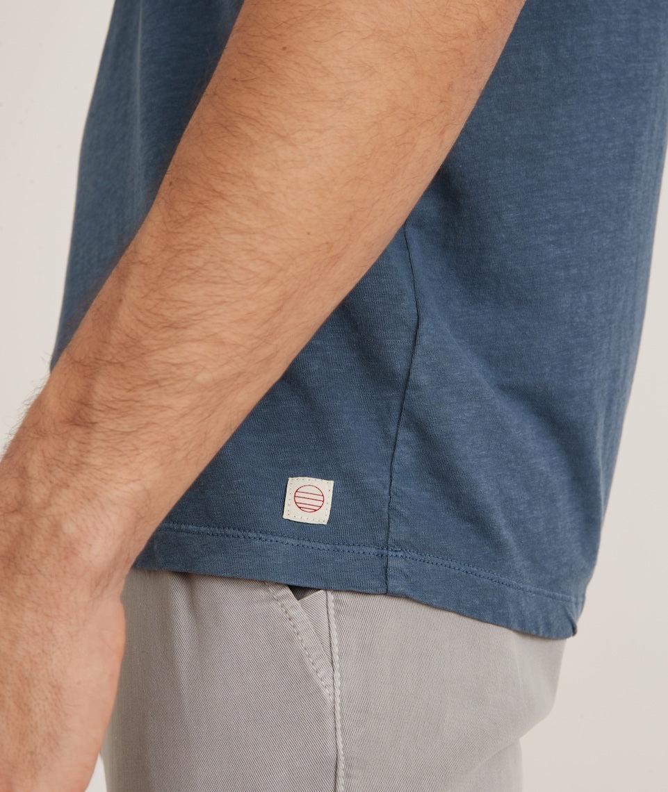 Relaxed Hemp Cotton Pocket Tee in Dark Denim Product Image