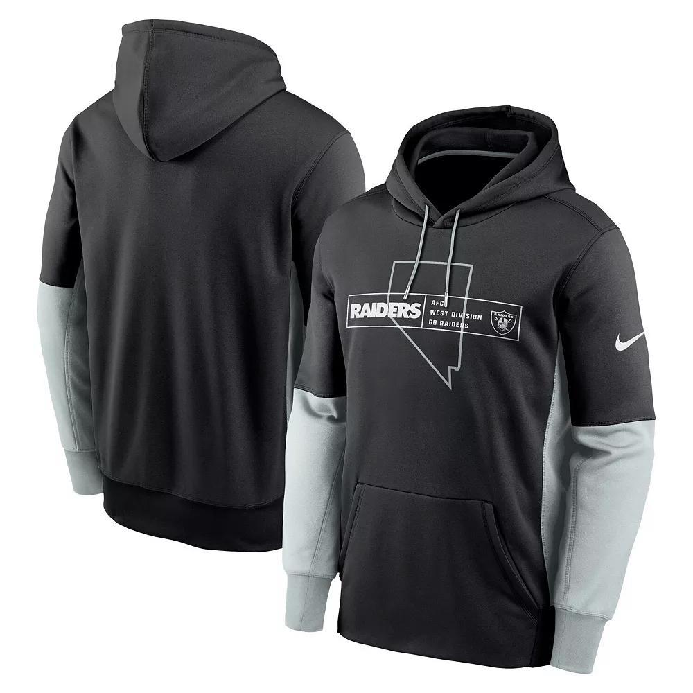 Mens Nike New Orleans Saints Color Block Fleece Performance Pullover Hoodie Product Image