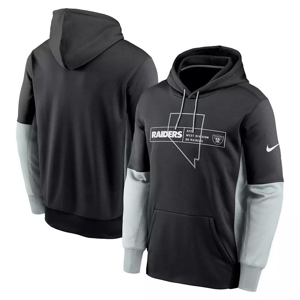 Mens Nike New Orleans Saints Color Block Fleece Performance Pullover Hoodie Product Image