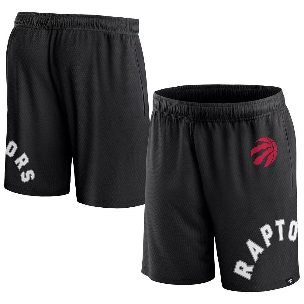 Men's Fanatics Branded Black Toronto Raptors Free Throw Mesh Shorts,  Product Image